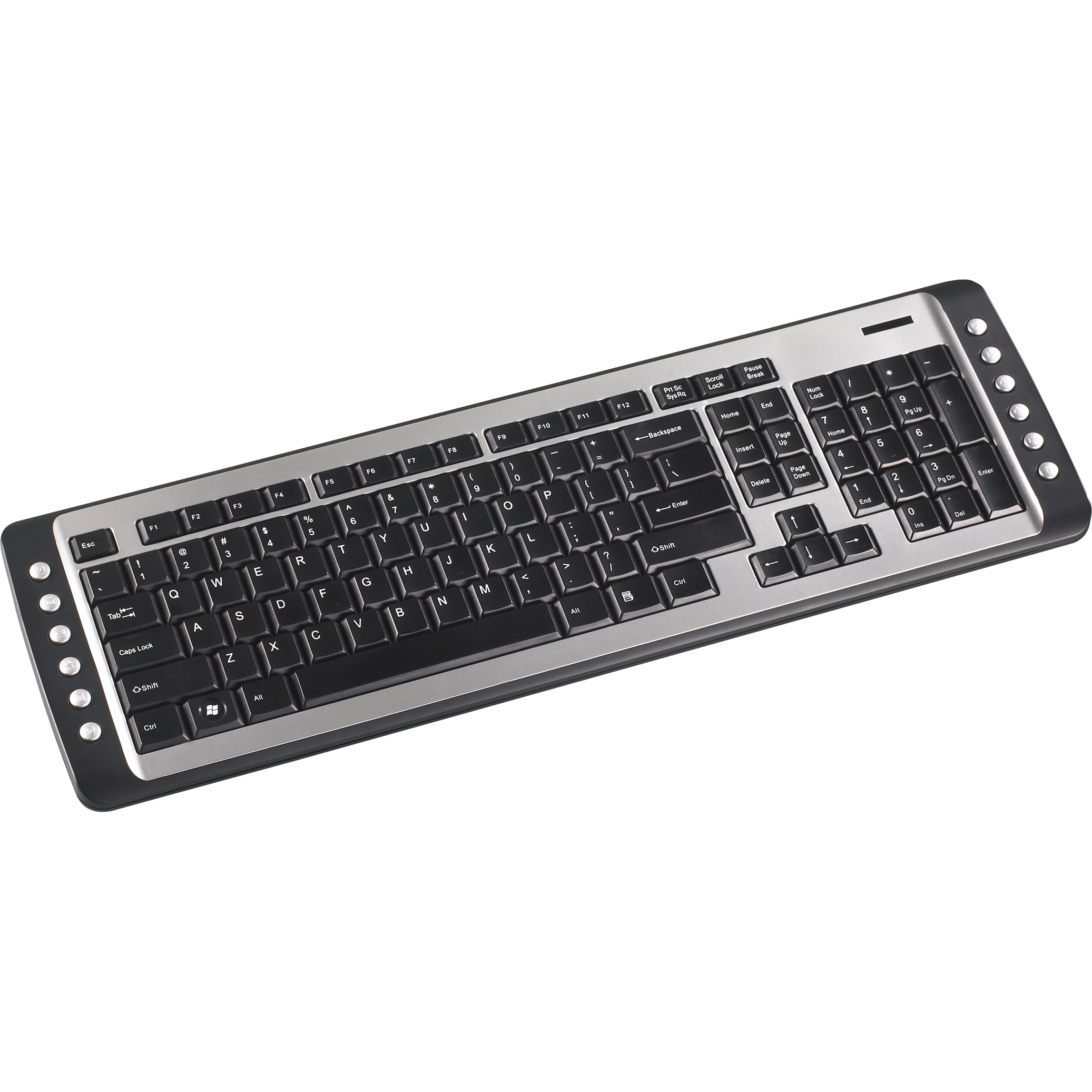 2.4 GHz Wireless Multimedia Keyboard - Black/Silver - AKB24US: Keyboards: Targus