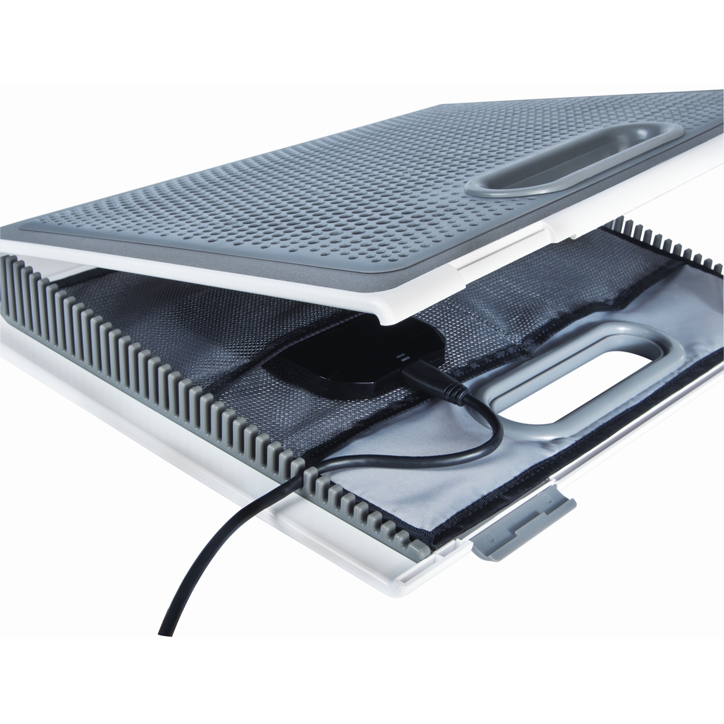 Laptop Lapdesk With Storage Awe62us Silver Cooling Targus