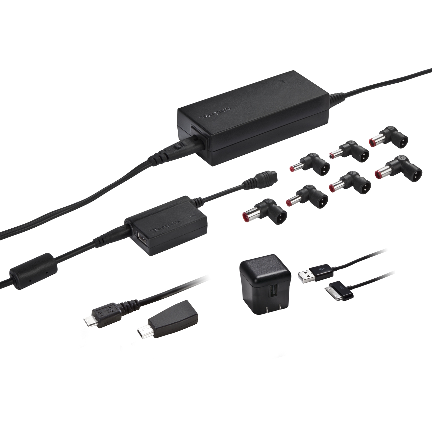 Laptop Charger with USB Fast Charging Port APA024US Black Chargers