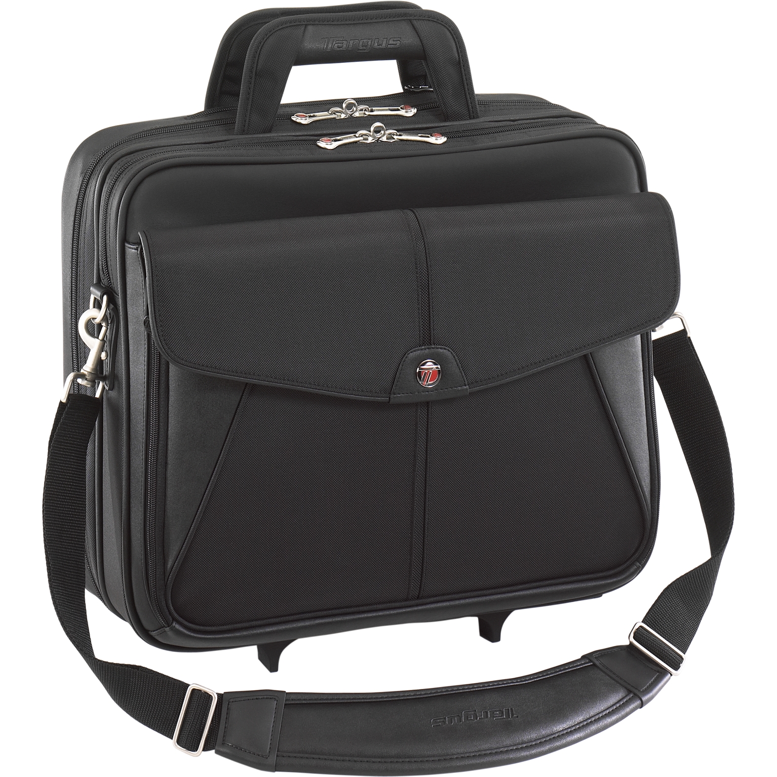 15.4” Trademark Rolling Laptop Case TCR001US Black Rollers Targus