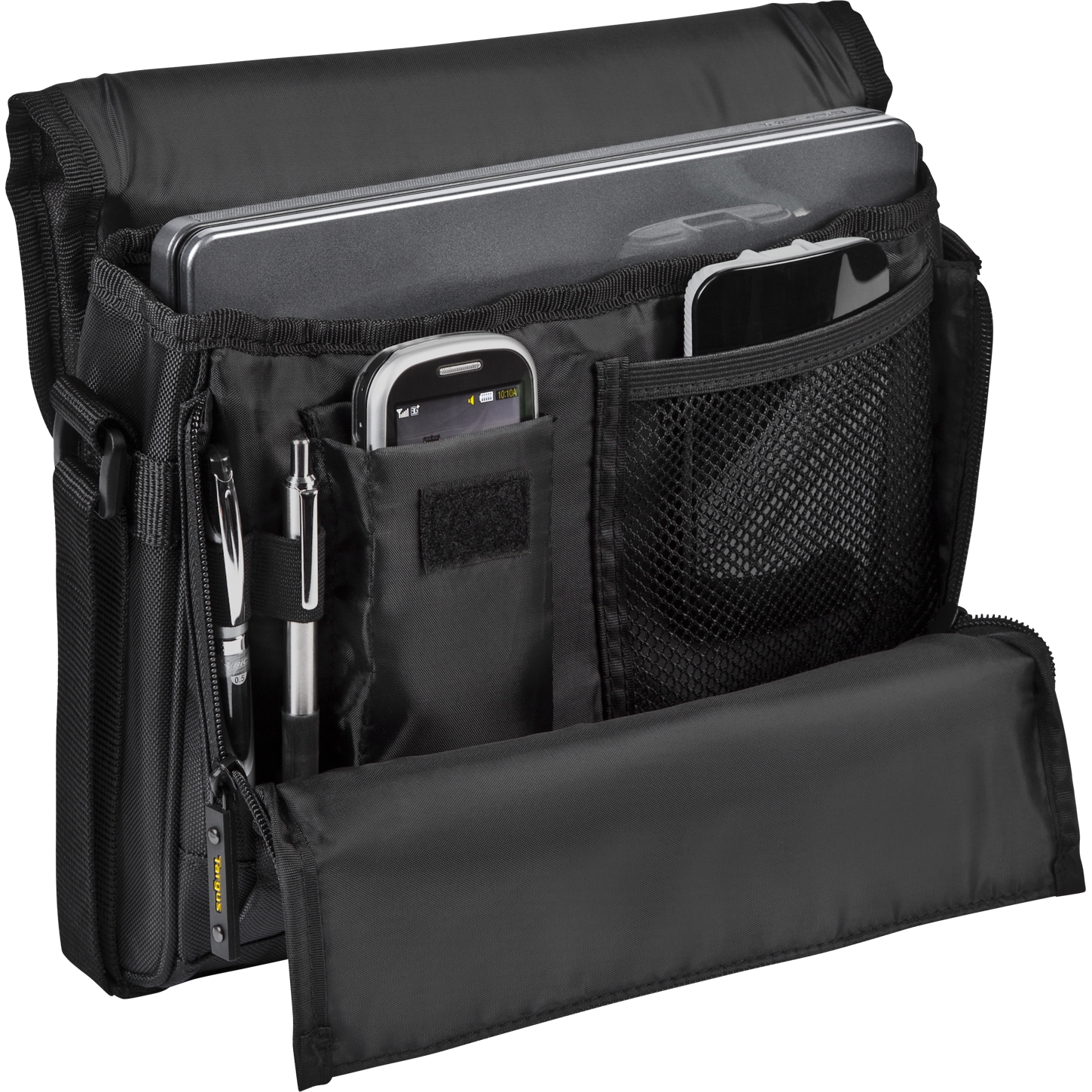 10.2" CityGear Mini Messenger Bag for Tablets Black/Gray TSM148US