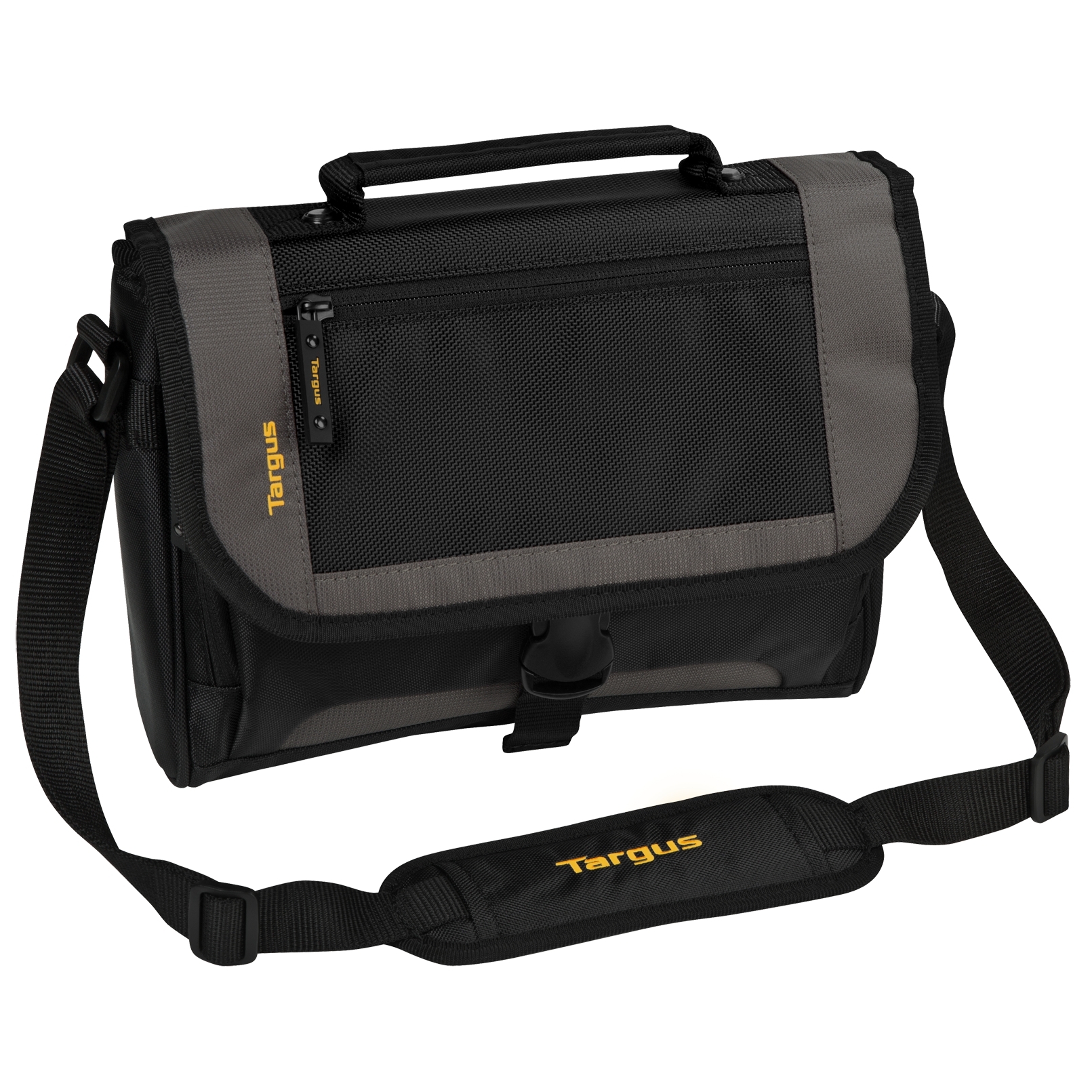 10.2" CityGear Mini Messenger Bag for Tablets Black/Gray TSM148US