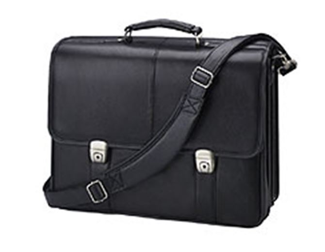 PORTNoteworthy Executive Leather Briefcase NWCC18220 Black