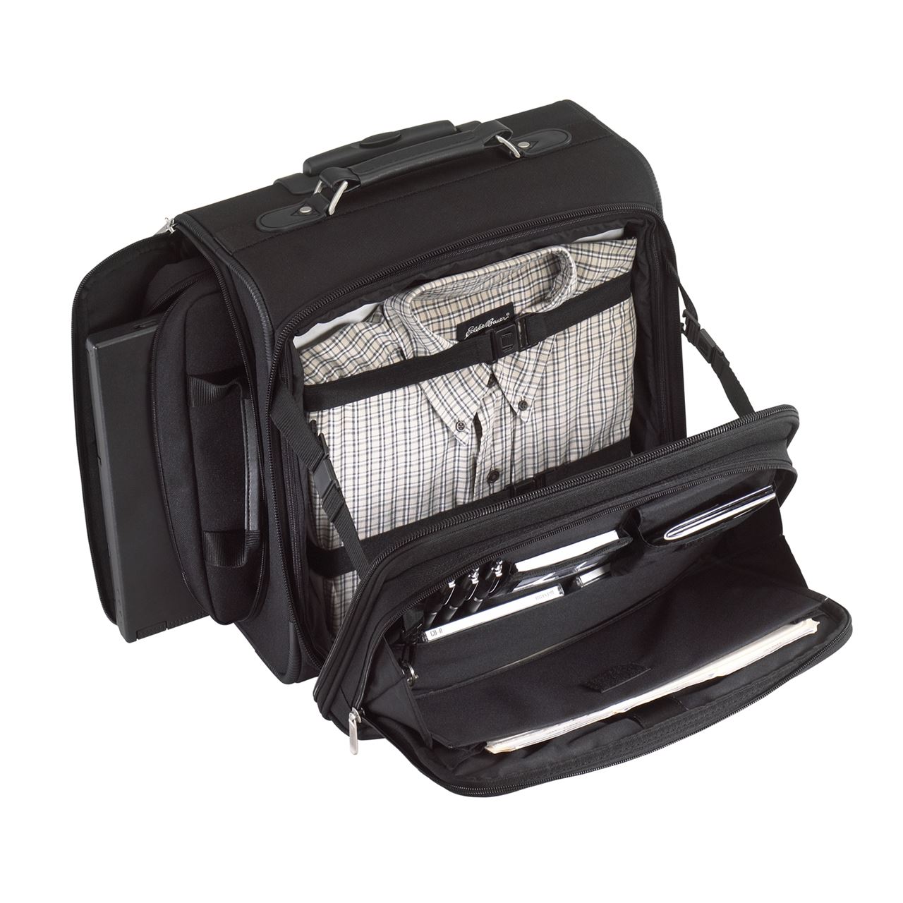 15” Side Access Rolling Laptop Case OCN700 Black Rollers Targus