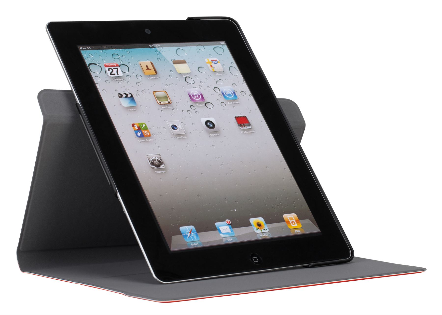 Custom Fit 360 Case for iPad 3/4 THZ54101US Red Tablet Cases Targus