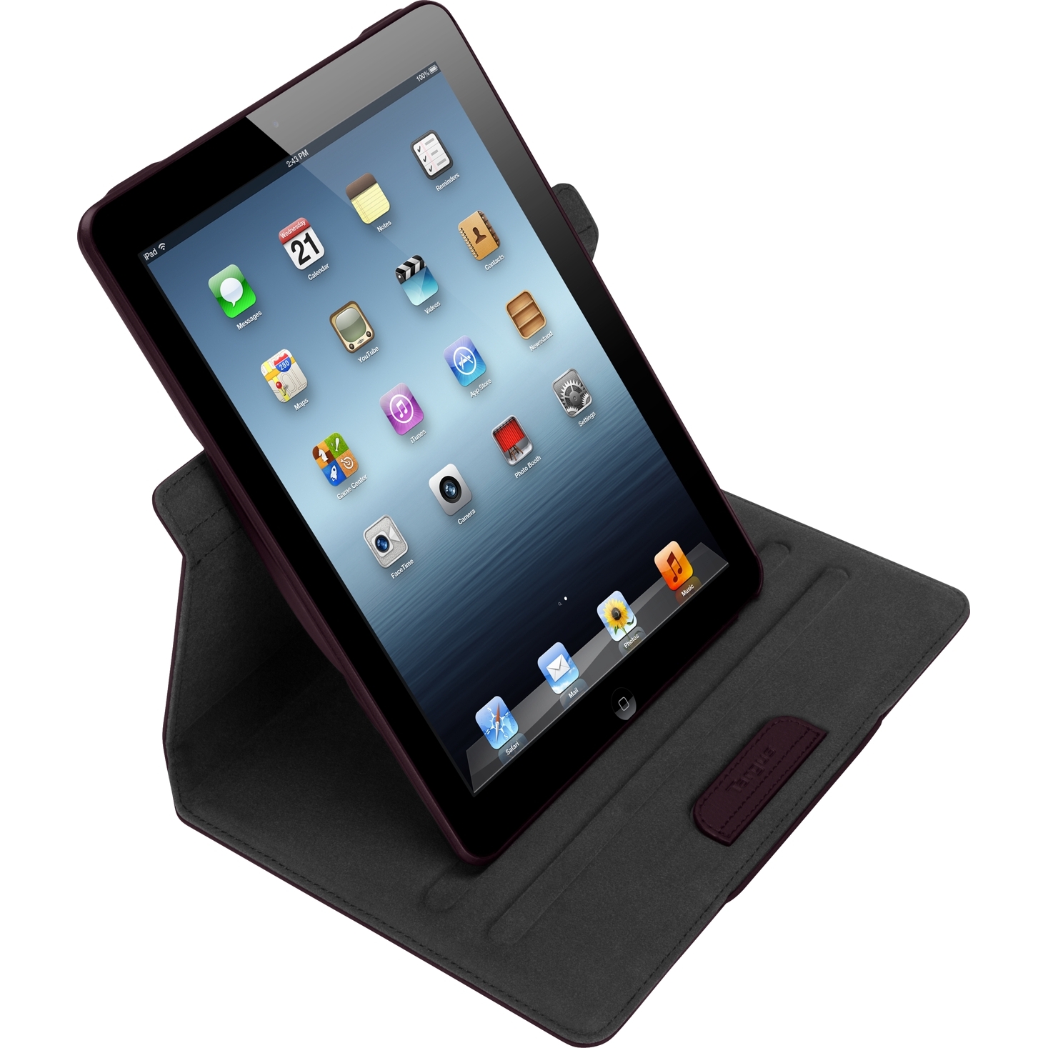 Versavu Slim Case for iPad Air (5th Gen) Black Cherry