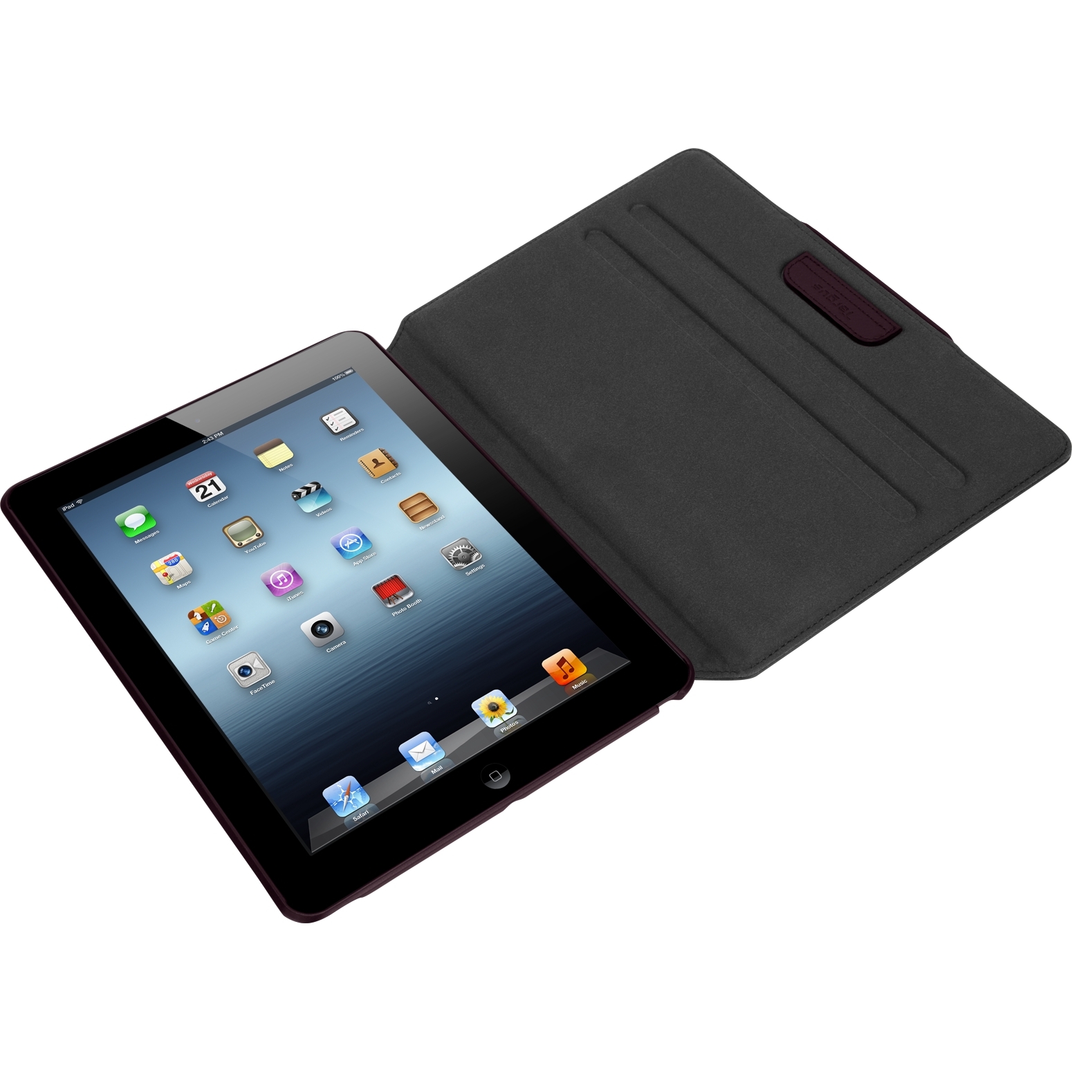Versavu Slim Case for iPad Air (5th Gen) Black Cherry