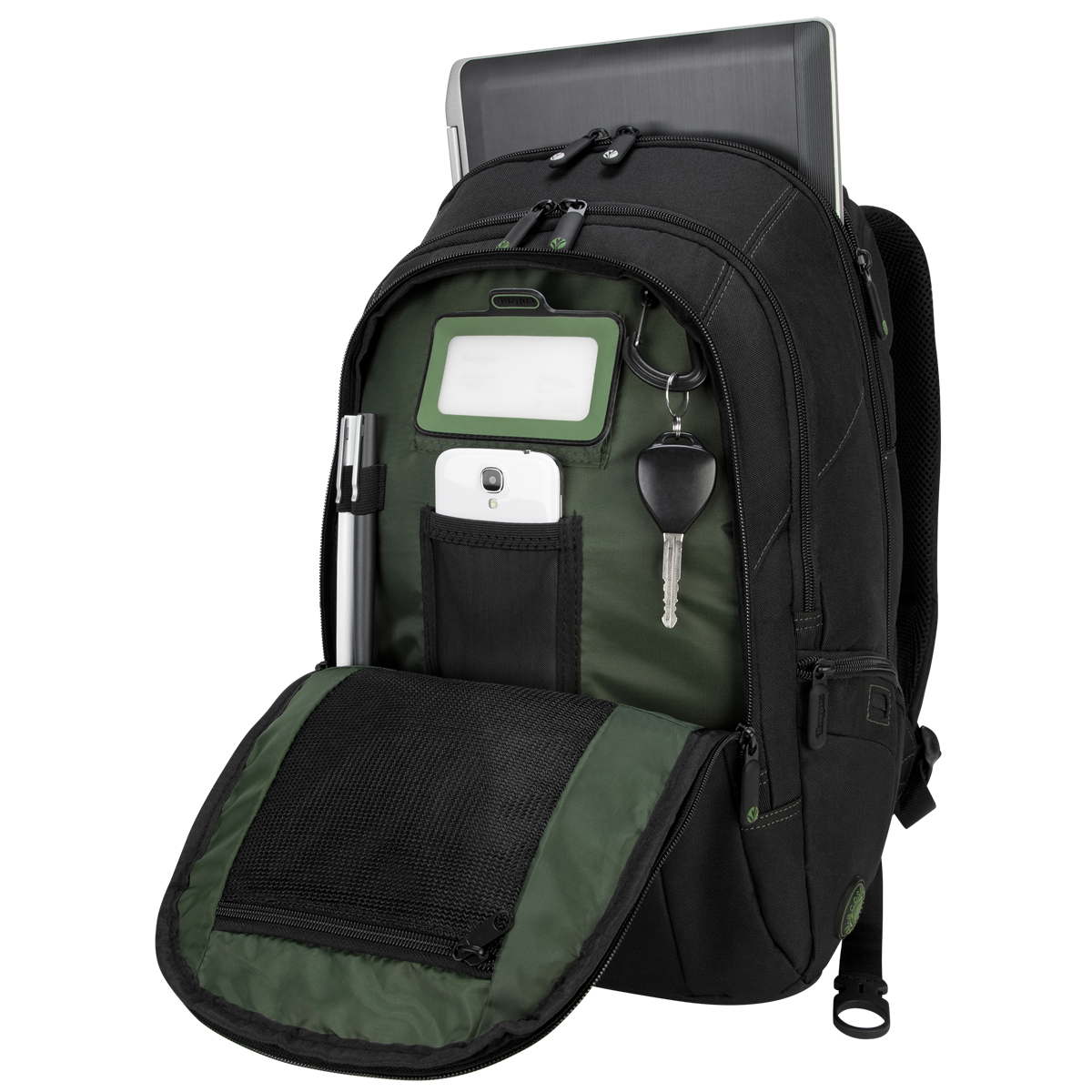 15.6” Spruce™ EcoSmart® CheckpointFriendly Backpack TBB013US Black Backpacks Targus