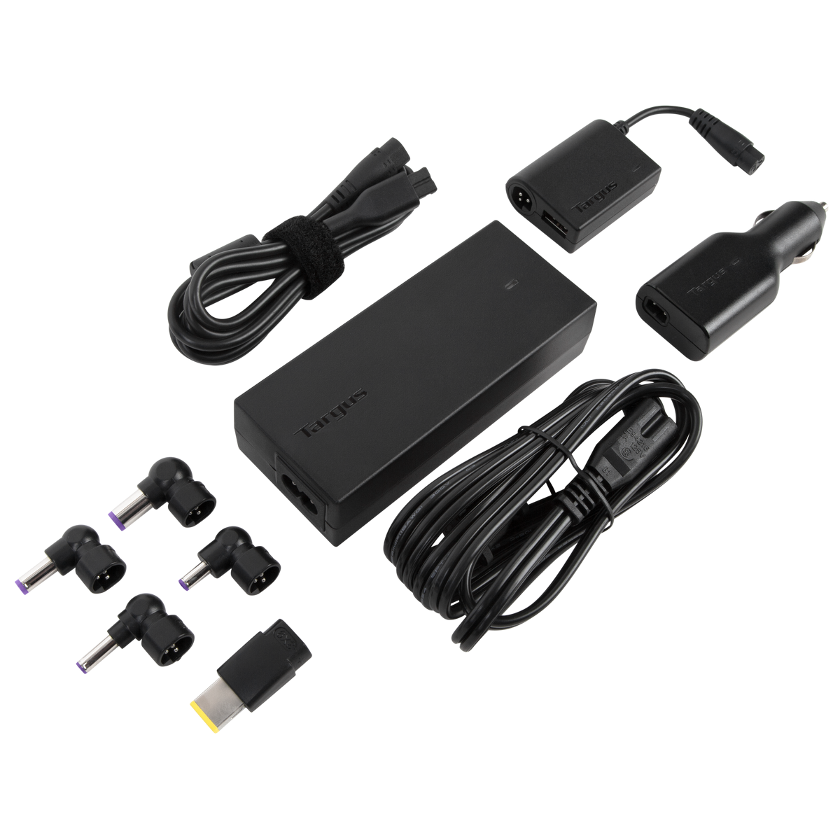 Laptop Travel Charger with USB Fast Charging Port APM32US Black