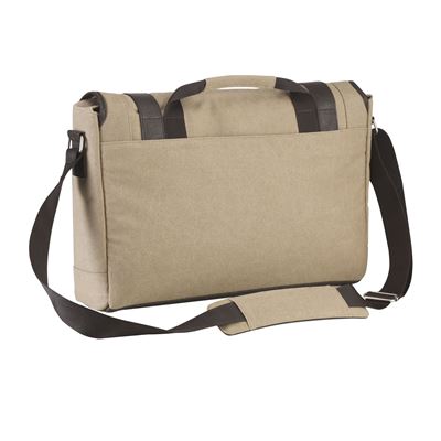 Picture of City Fusion 15.6" Canvas Laptop Messenger Bag - Beige