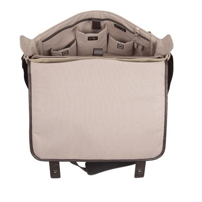 Picture of City Fusion 15.6" Canvas Laptop Messenger Bag - Beige