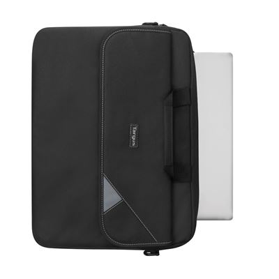 Picture of Intellect 15.6" Topload Laptop Case - Black/Grey