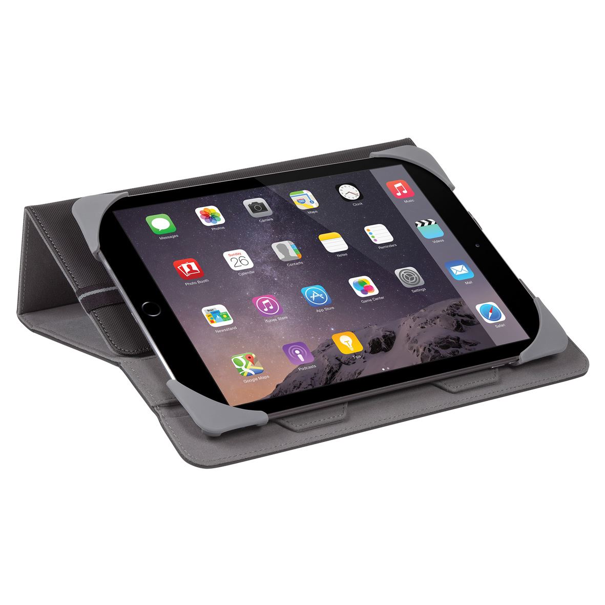 Fit N’ Grip Universal 360° Rotational Case for 9-10” Tablets - Black