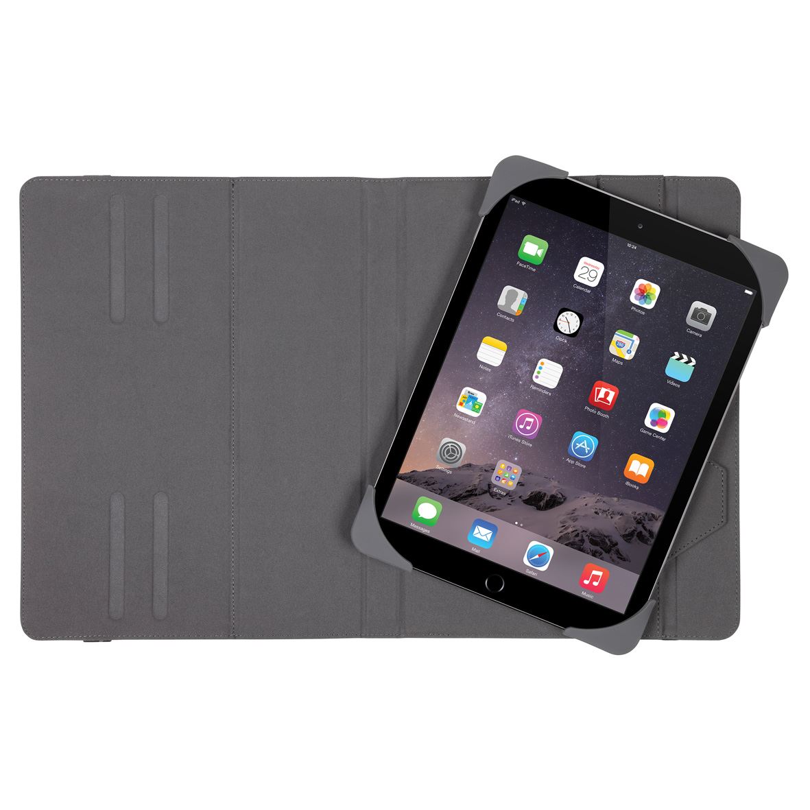 Fit N’ Grip Universal 360° Rotational Case for 9-10” Tablets - Black