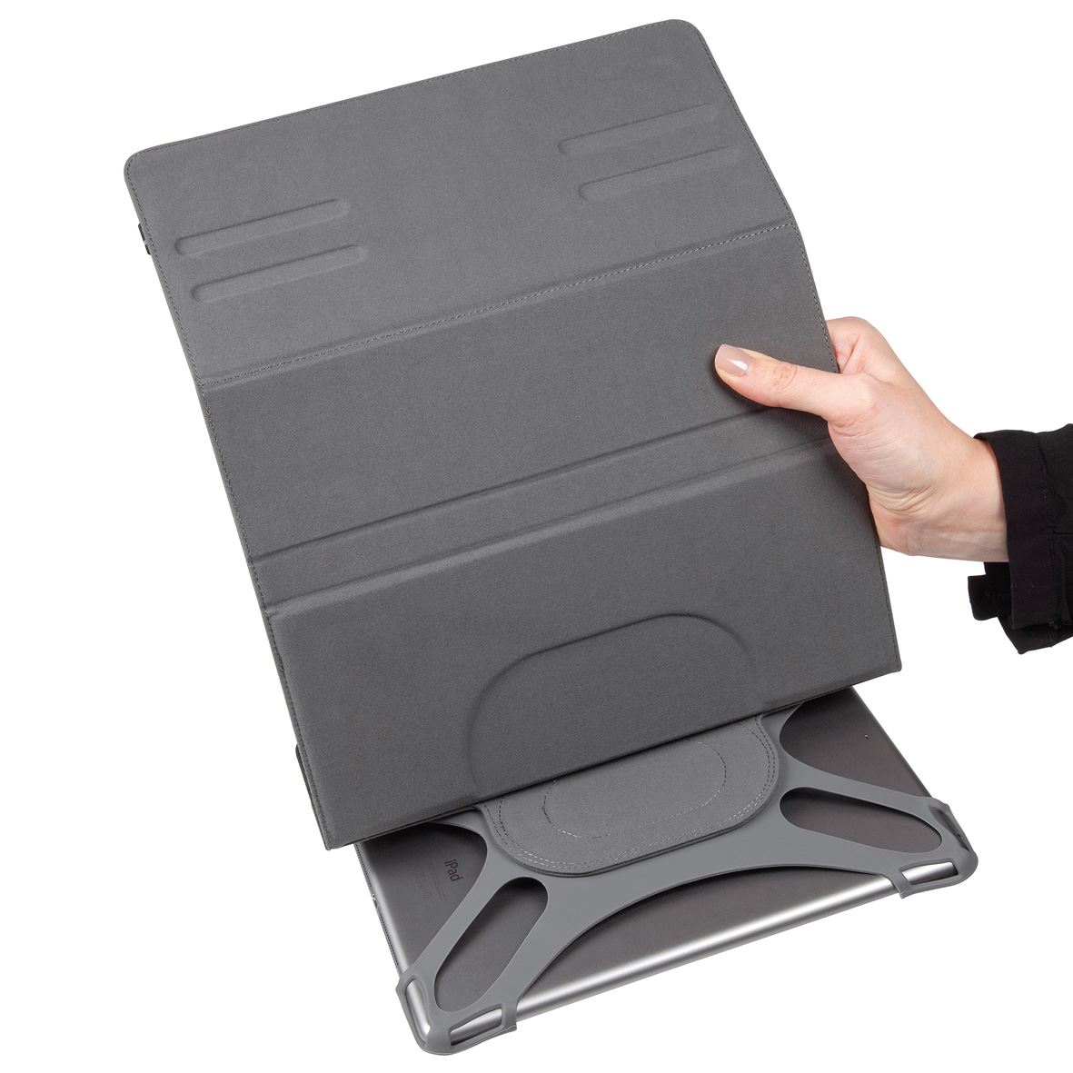 Fit N’ Grip Universal 360° Rotational Case for 9-10” Tablets - Black