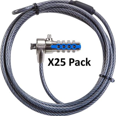 Picture of Serialised DEFCON®  T-Lock Combo Cable Lock - Master Pack (25)