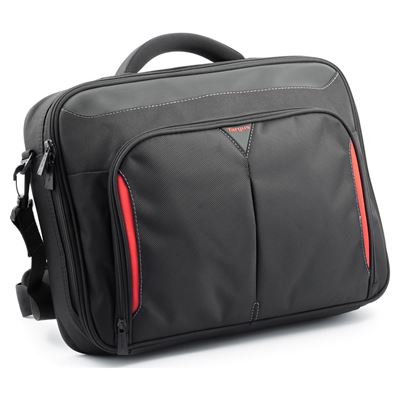 Picture of Classic+ 15-15.6" Clamshell Laptop Bag - Black/Red