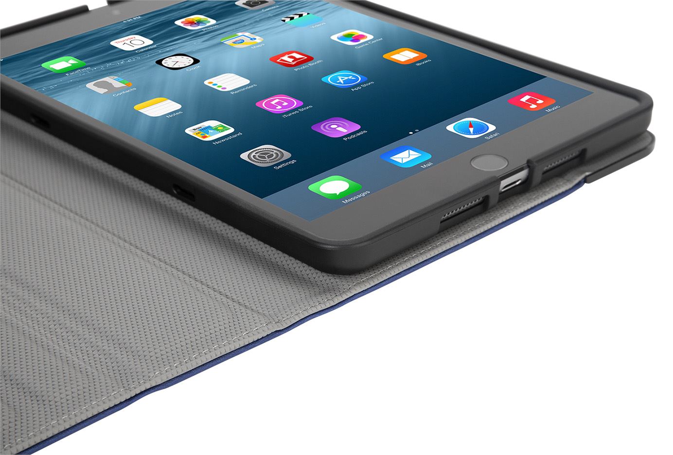 Versavu Slim Ipad Mini 4 3 2 1 Rotating Stand Case Blue