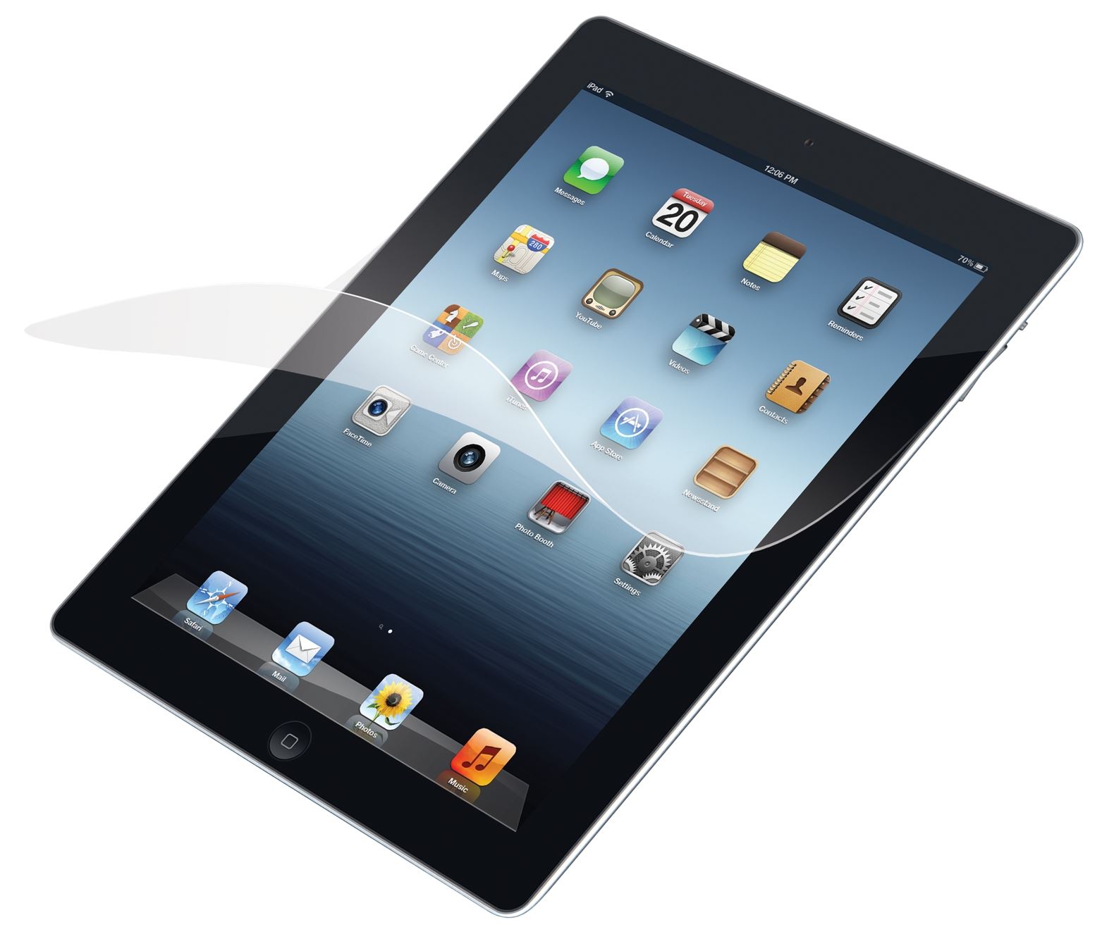 Screen Protector with BubbleFree Adhesive for Ipad 2, 3 & 4