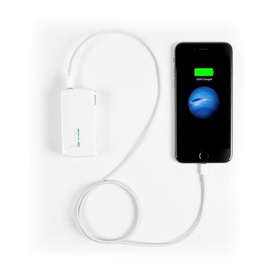 Picture of 2-in-1 USB Wall Charger & Power Bank - White