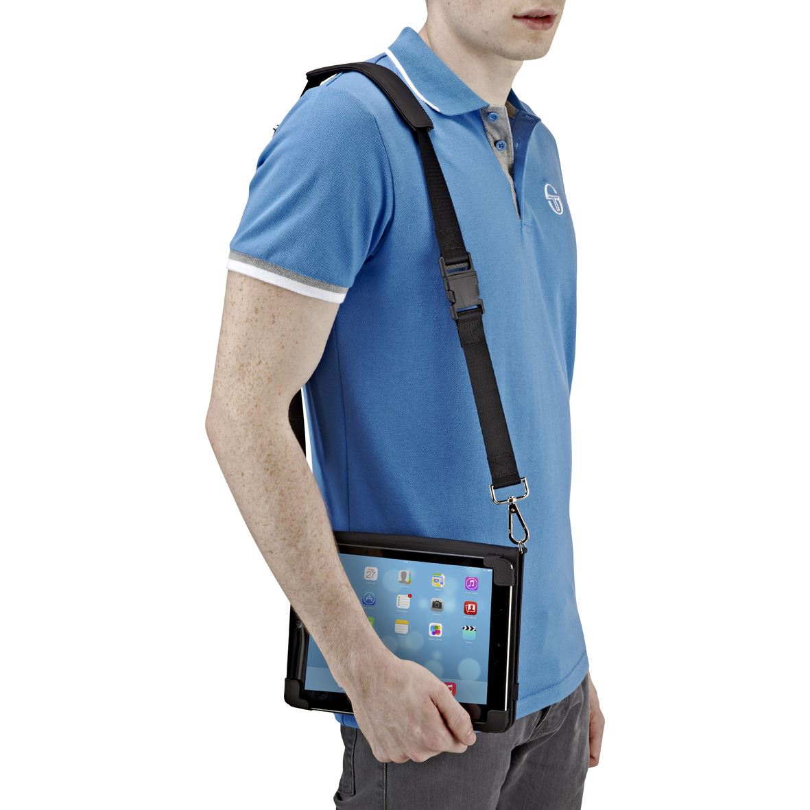 Made for Business Kickstand with Hand & Shoulder Strap for iPad