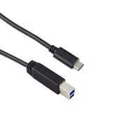 Picture of USB-C To USB-B 3.1 Gen2 10Gbps (1m Cable 3A) - Black