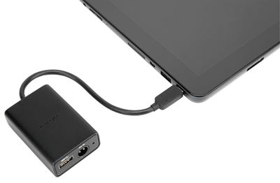 Picture of Multiplexer Dongle, Combines Targus ACP71 / ACP77 power + data to single USB-C output - Black