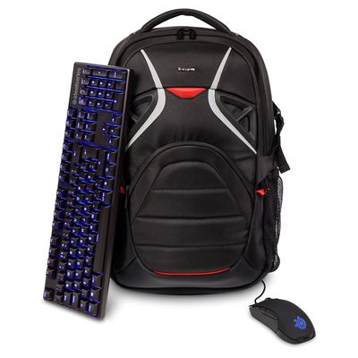 Picture of Strike 17.3" Gaming Laptop Backpack - Black / Red