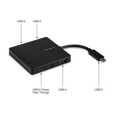 Picture of USB-C Hub To 3 x USB-A and 1x USB-C Power Delivery Pass Through