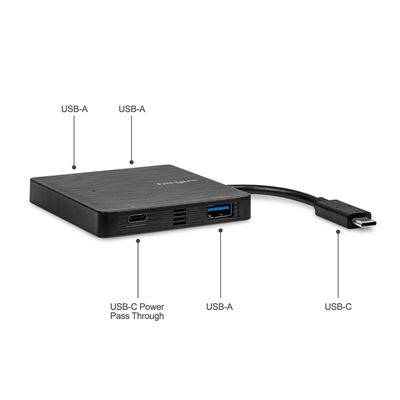 Picture of USB-C Hub To 3 x USB-A and 1x USB-C Power Delivery Pass Through