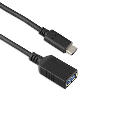 Picture of USB-C To USB-A(f) 3.1 Gen1 5Gbps (15cm Cable 3A) - Black