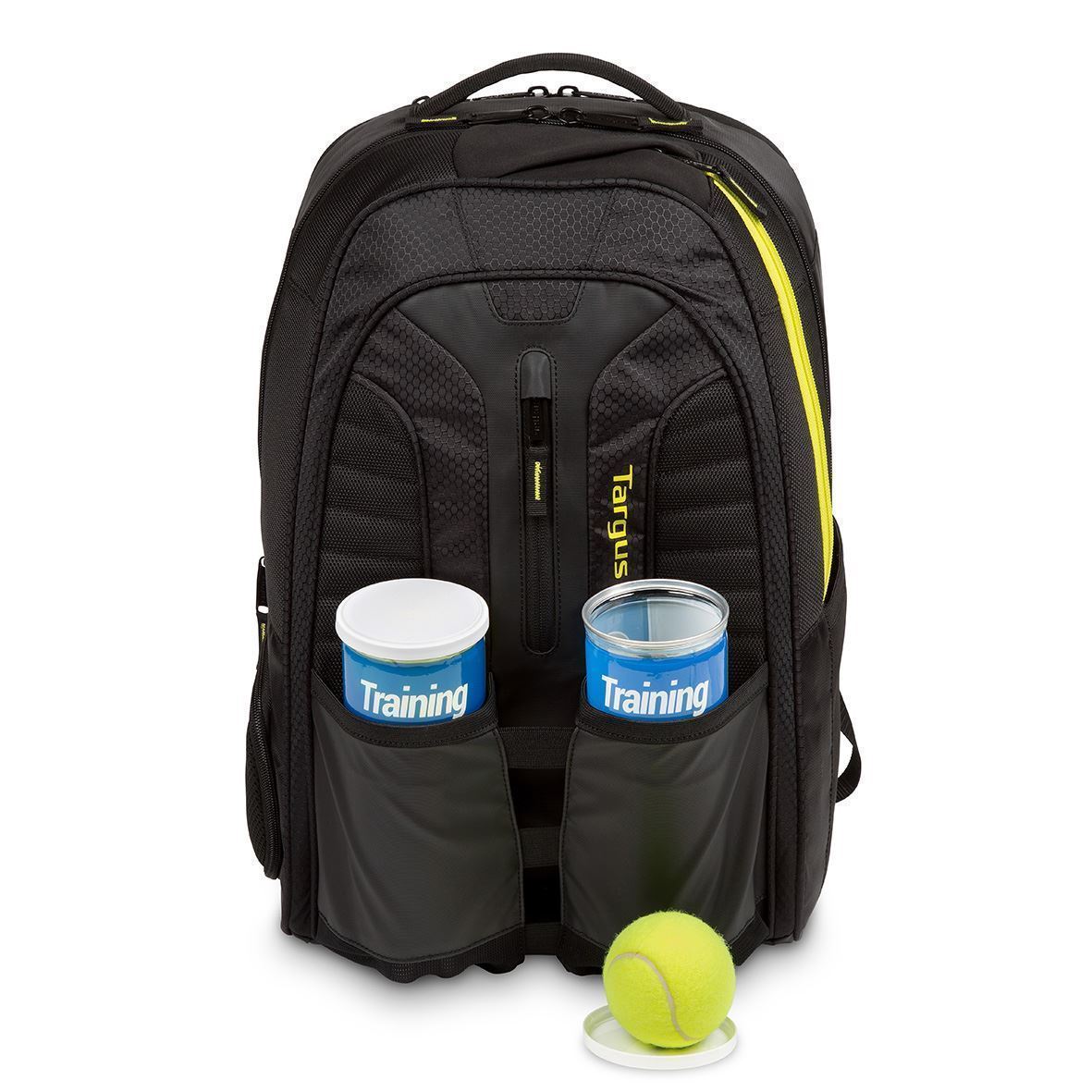Negro deportes Targus Work se adapta a portátiles de hasta 15.6 Play Racquet 27l squash y bádminton tenis Mochila ideal para gimnasio 