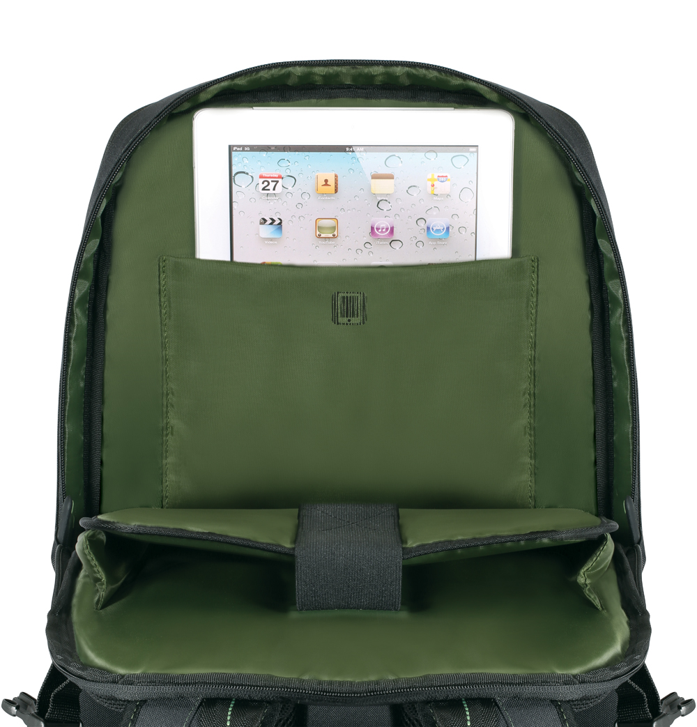 16” EcoSmart™ Emerald GREEN Backpack (Black)