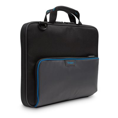 Education Dome Protection 13.3 Work in Clamshell Laptop Bag Black Grey
