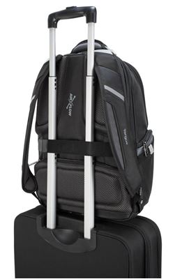 Picture of DrifterTrek 11.6-15.6" Laptop Backpack with USB Power Pass-Thru - Black