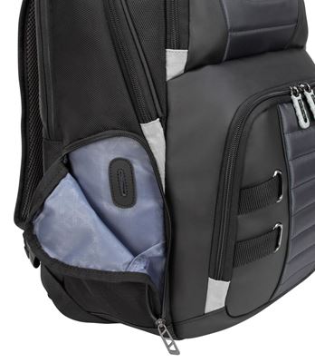 Picture of DrifterTrek 15.6-17.3" Laptop Backpack with USB Power Pass-Thru - Black