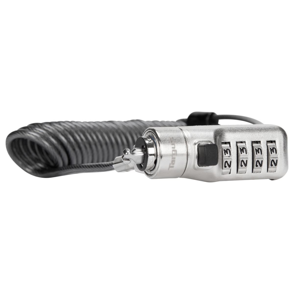 DEFCON® 3in1 Resettable Coiled Cable Combination Lock