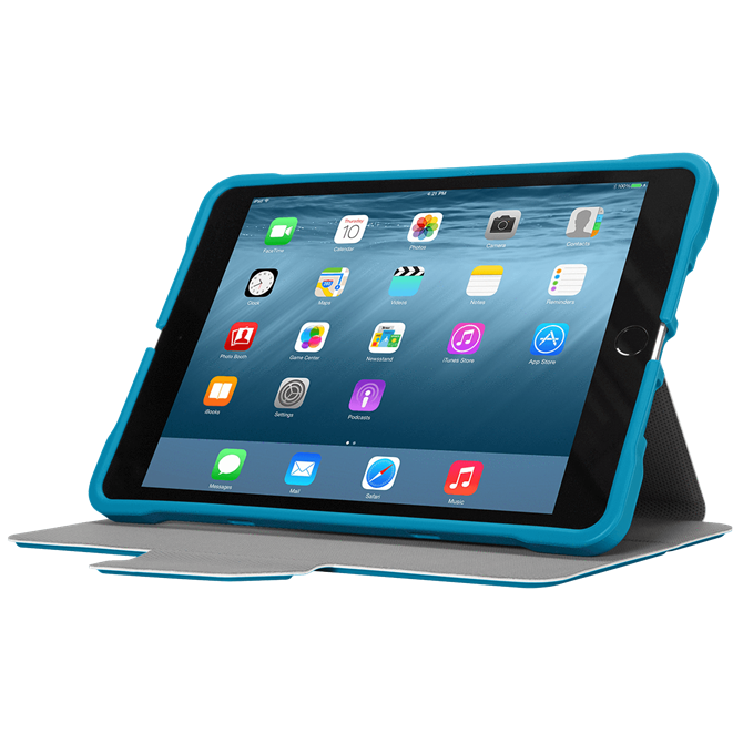 3D Protection Case for iPad mini 4, 3, 2, iPad mini (Blue)