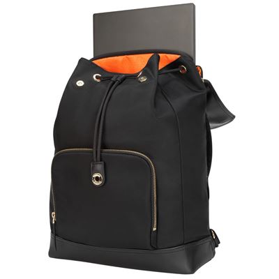 Picture of Newport 15" Drawstring Laptop Backpack - Black
