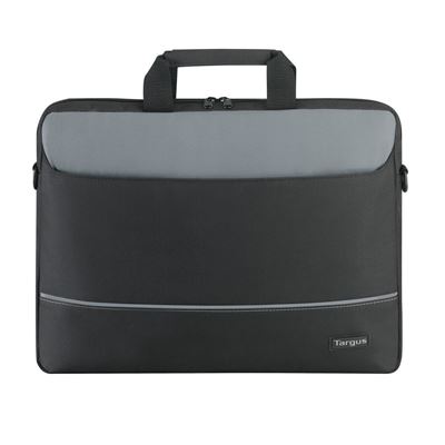 Picture of Intellect 15.6" Topload Laptop Case - Black-Grey