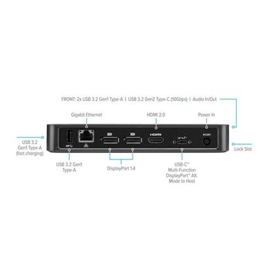 Picture of USB-C™ Multi-Function DisplayPort™ Alt. Mode Triple Video Docking Station with 85W Power